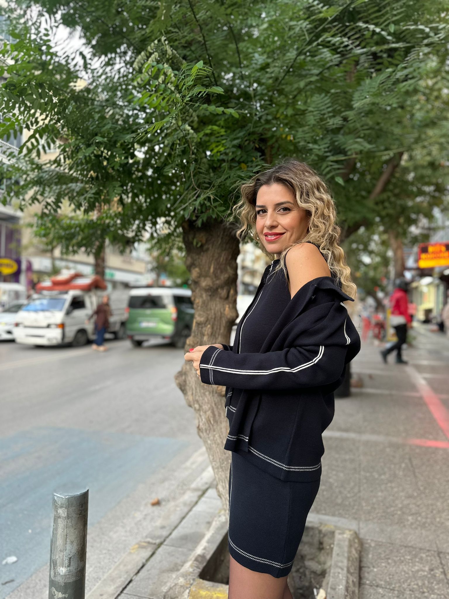 Triko Üçlü Takım (Ceket-Atlet-Etek)