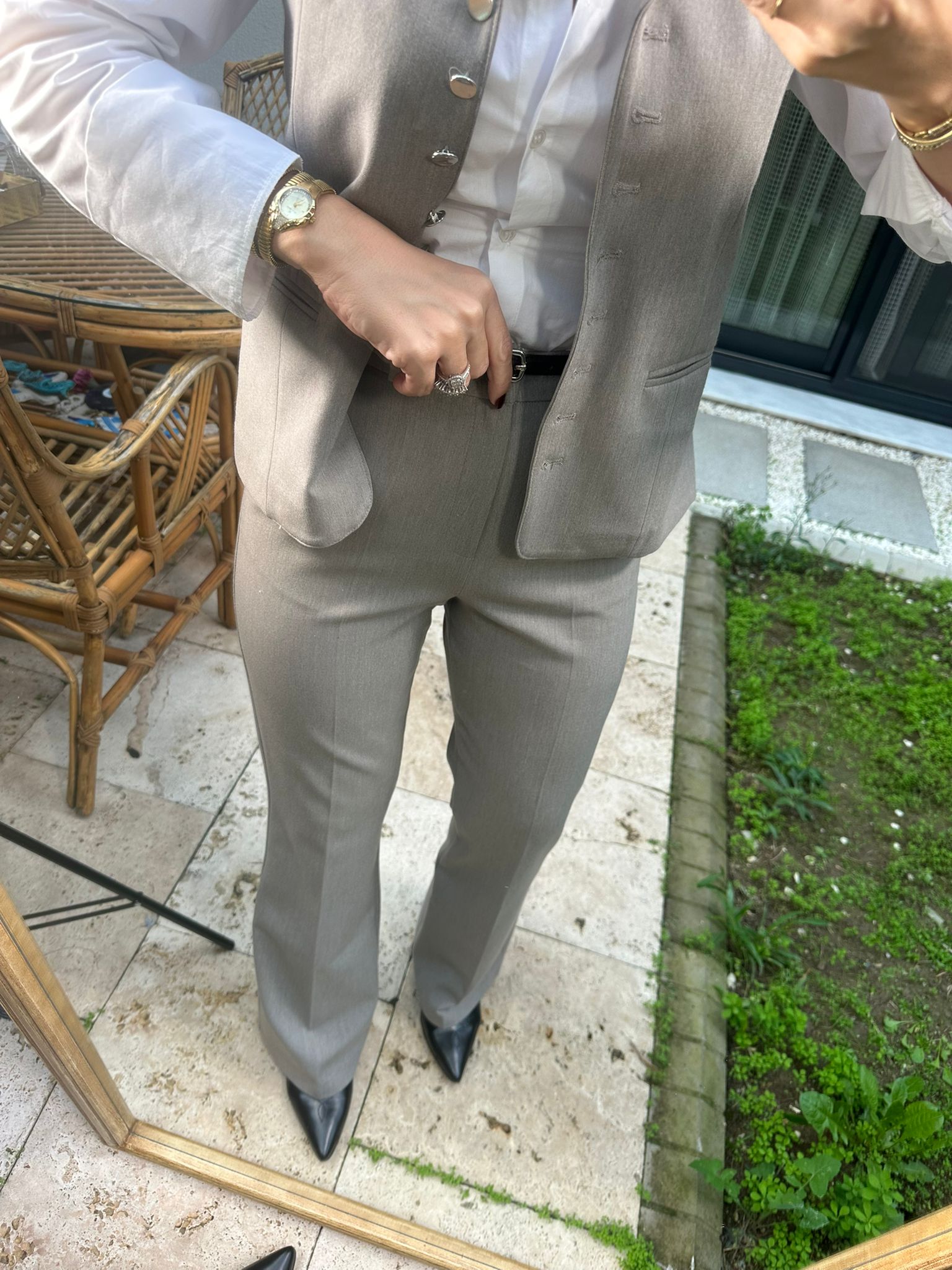 Yelekli Pantolon Takım 