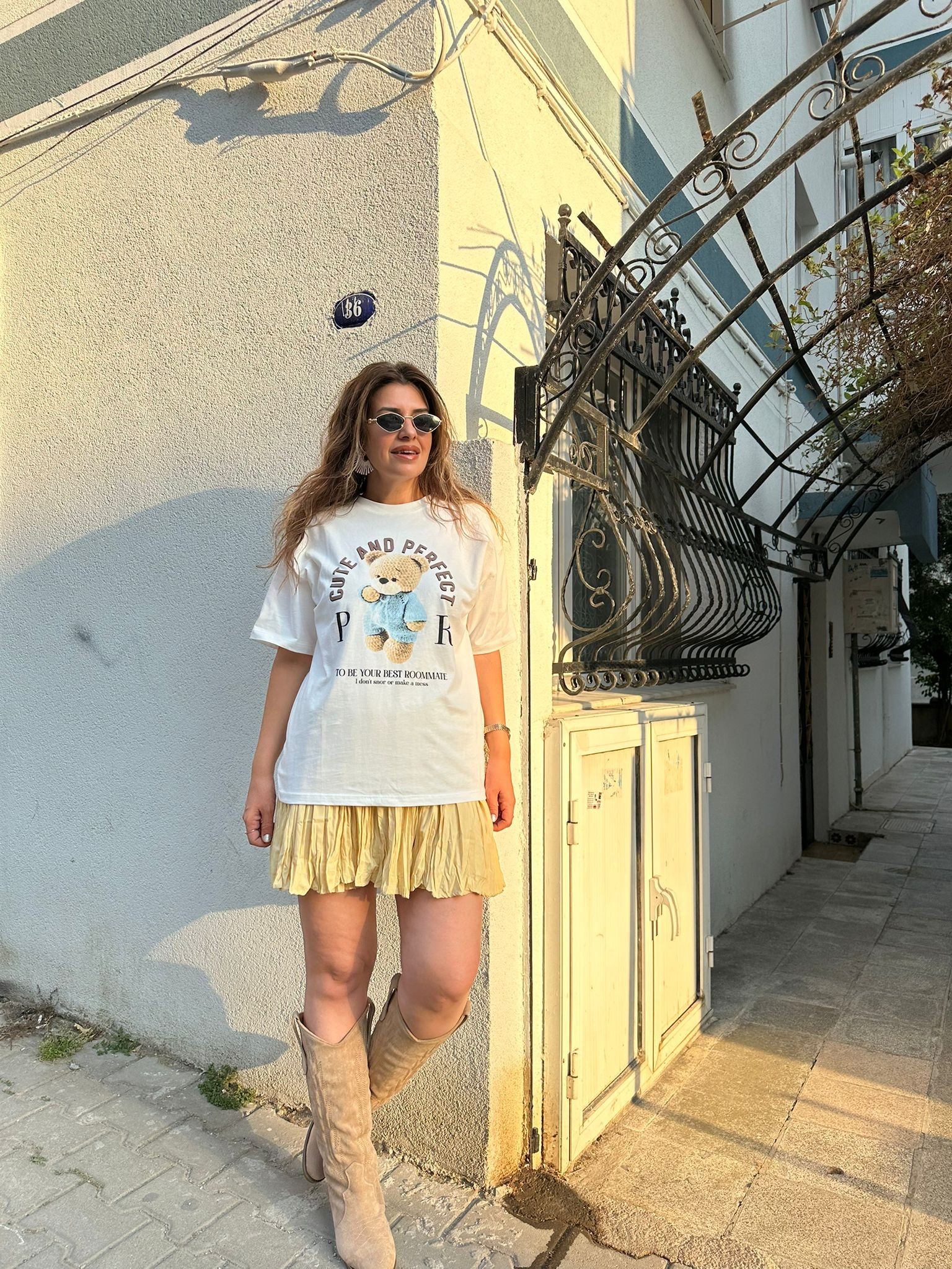 Teddy Baskılı T-Shirt