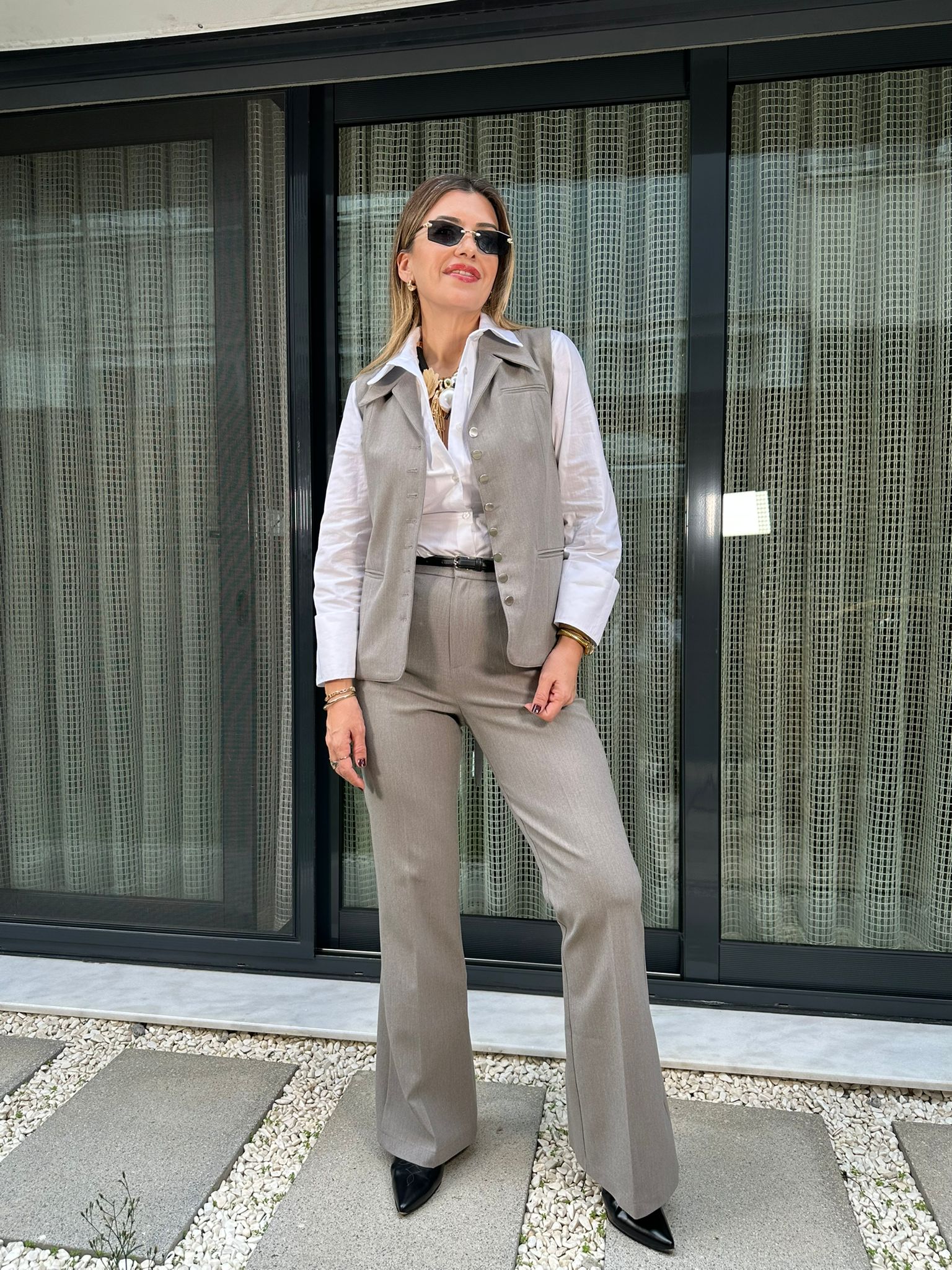 Yelekli Pantolon Takım 