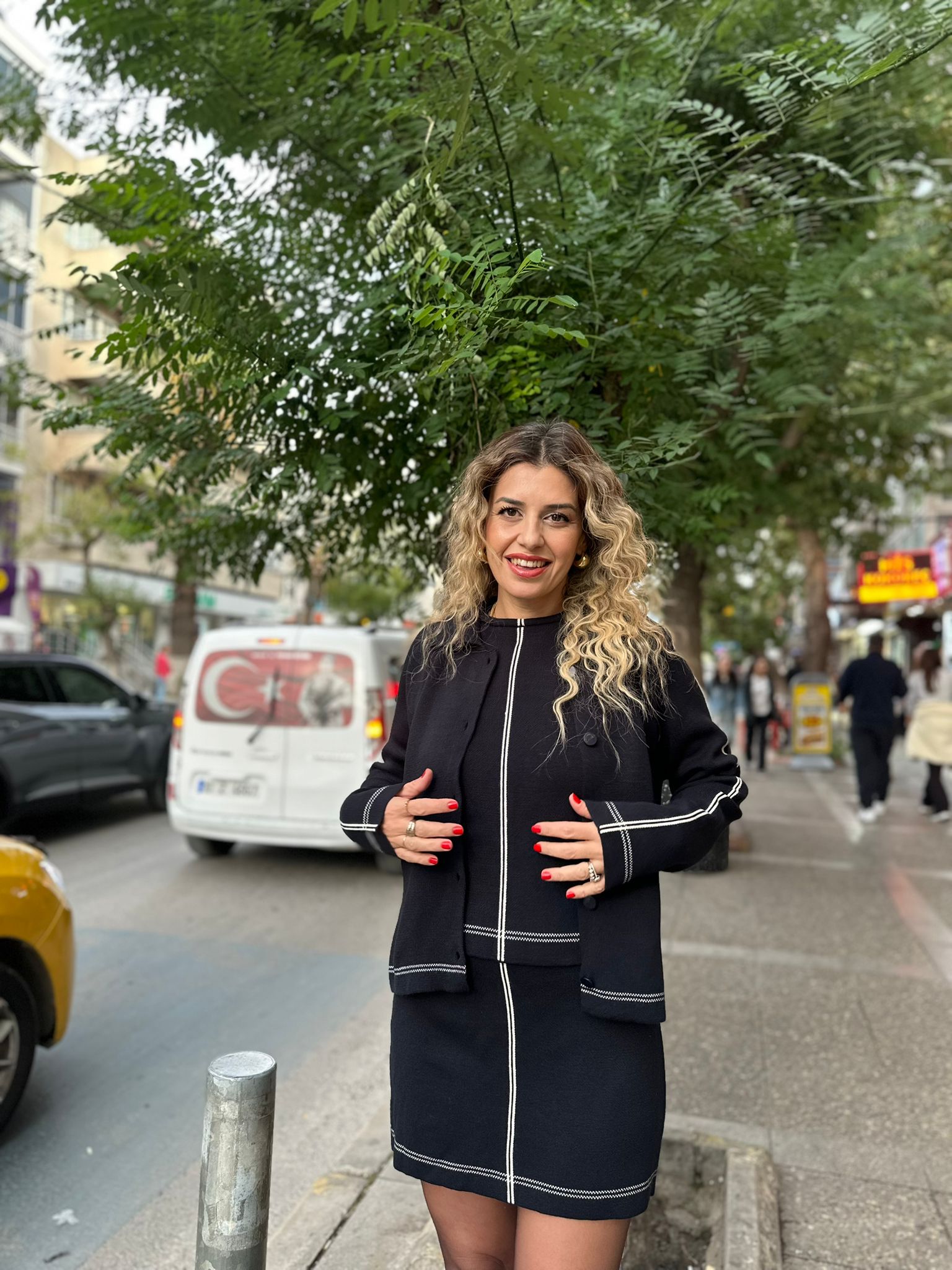 Triko Üçlü Takım (Ceket-Atlet-Etek)