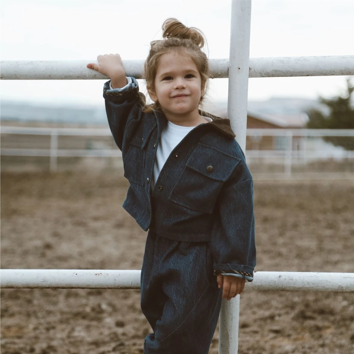 KADİFE YAKALI DENİM CEKET