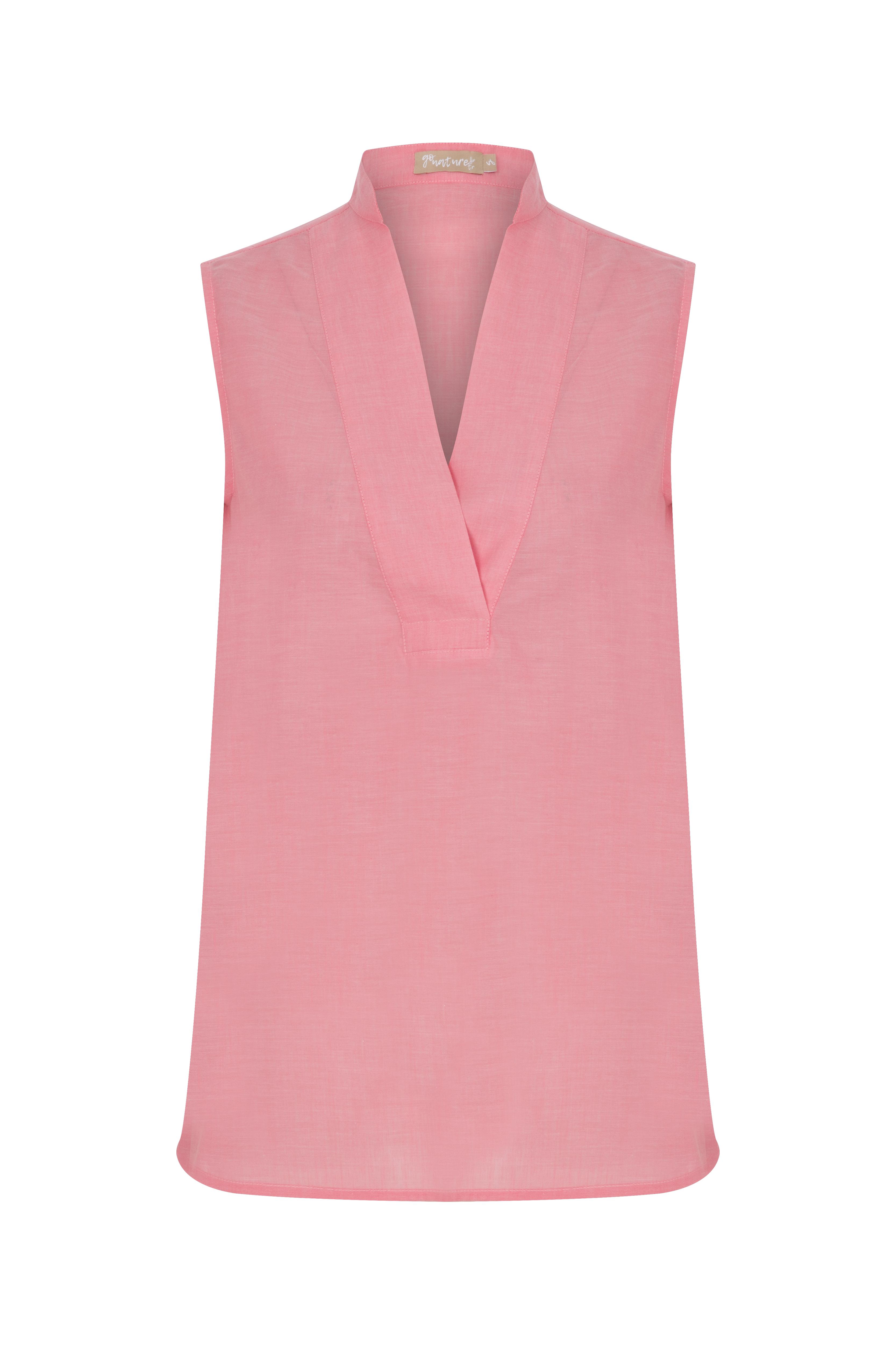 PEMBE KOLSUZ BLUZ