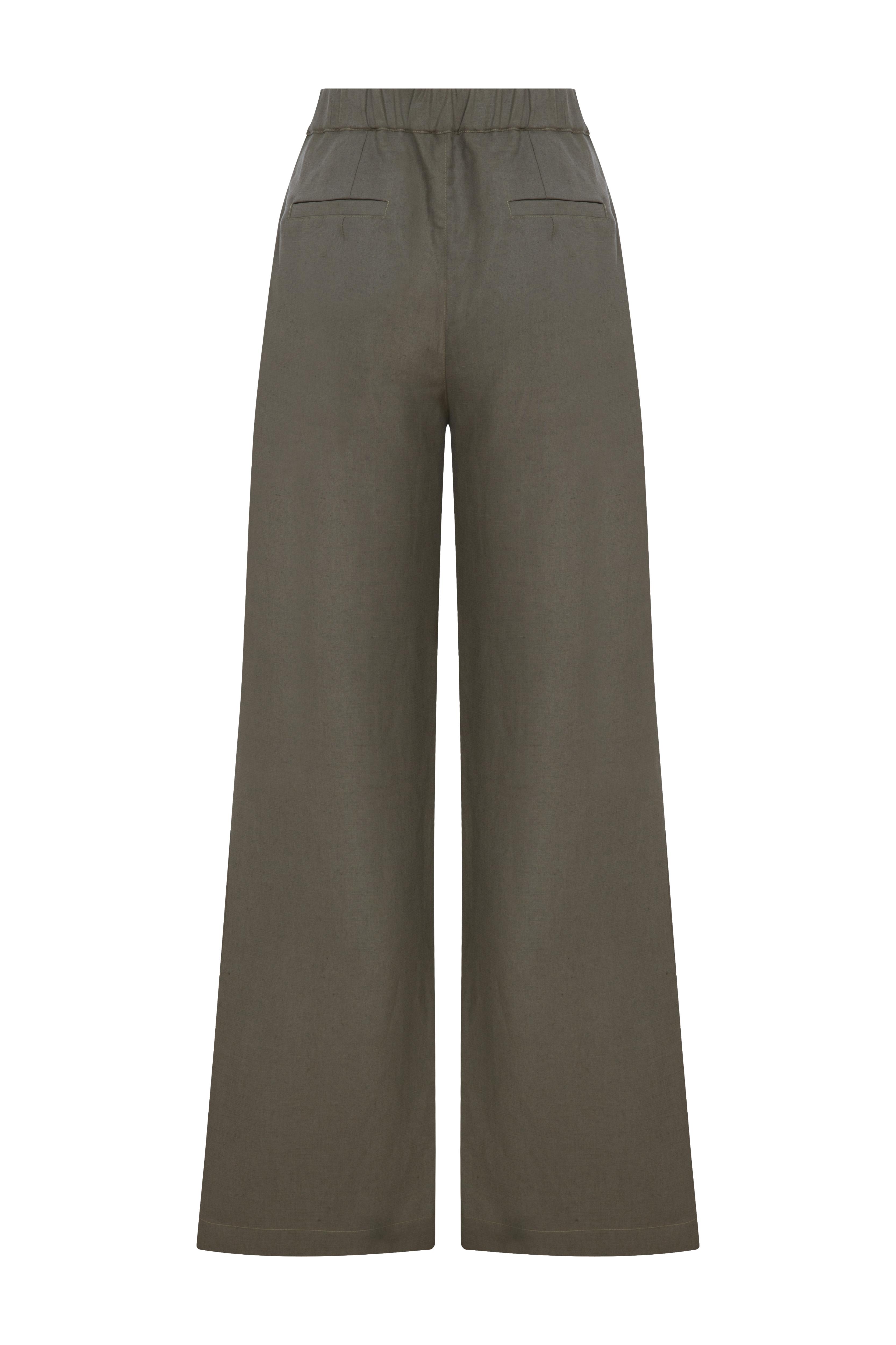 HAKİ KETEN PANTOLON