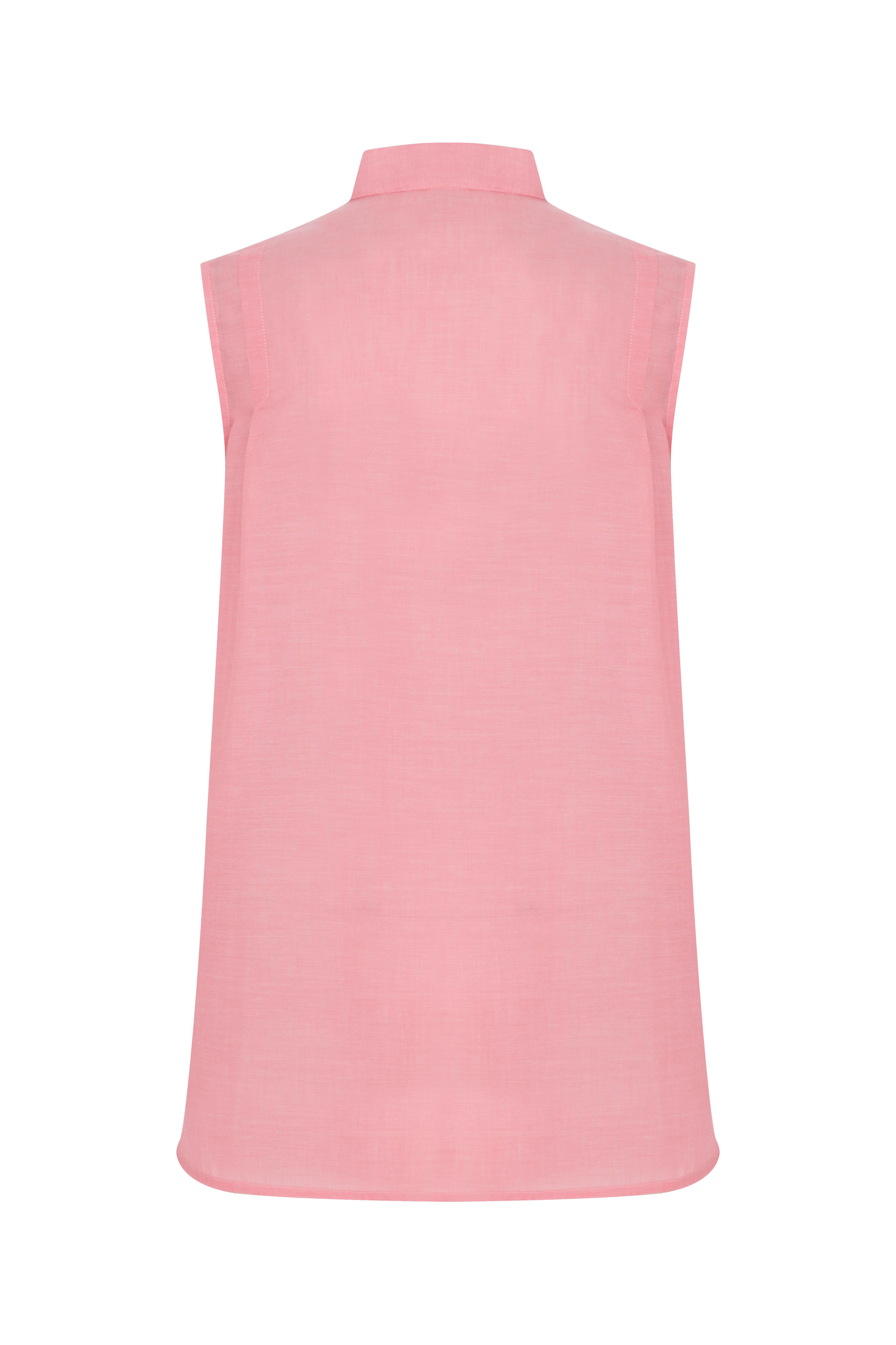 PEMBE KOLSUZ BLUZ