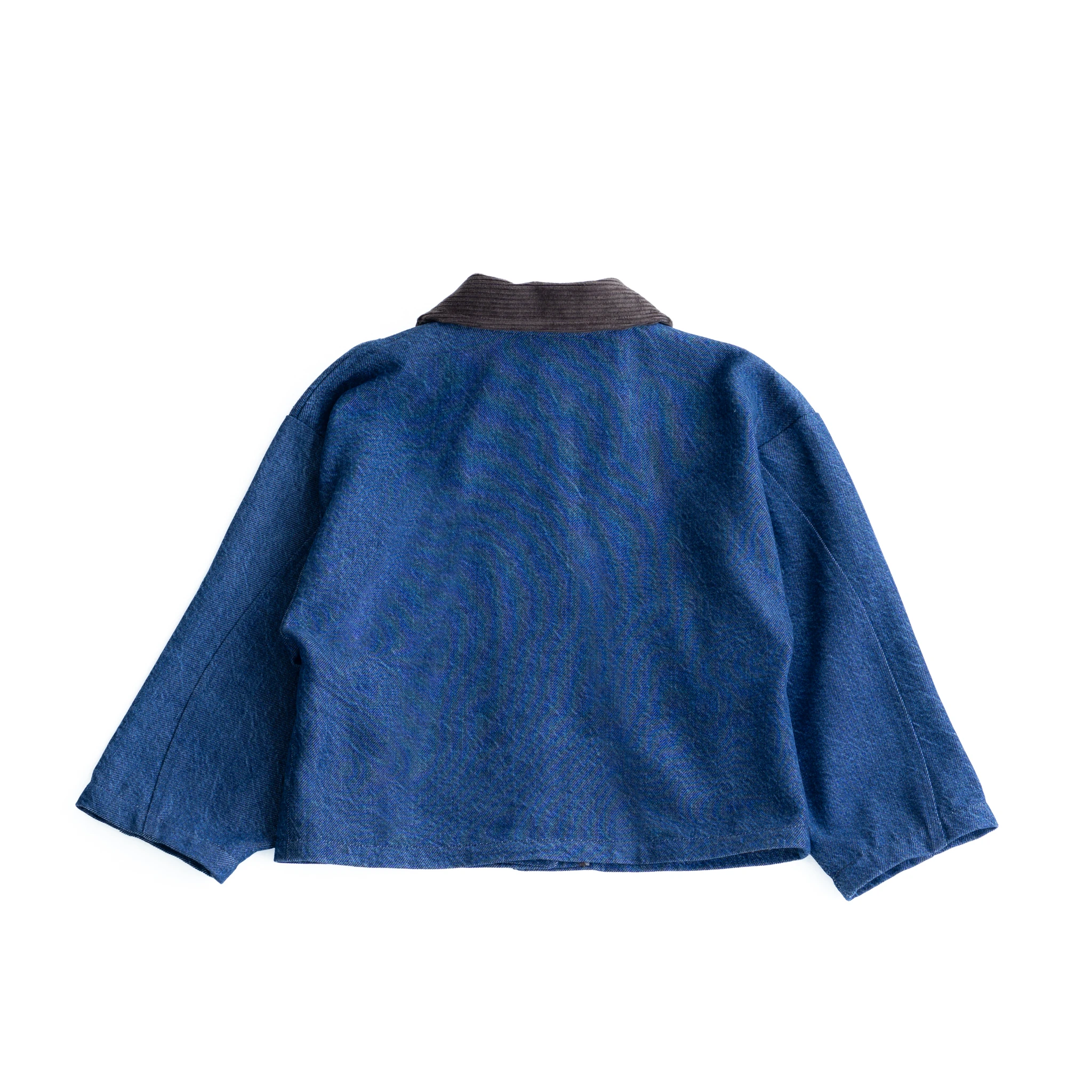 KADİFE YAKALI DENİM CEKET