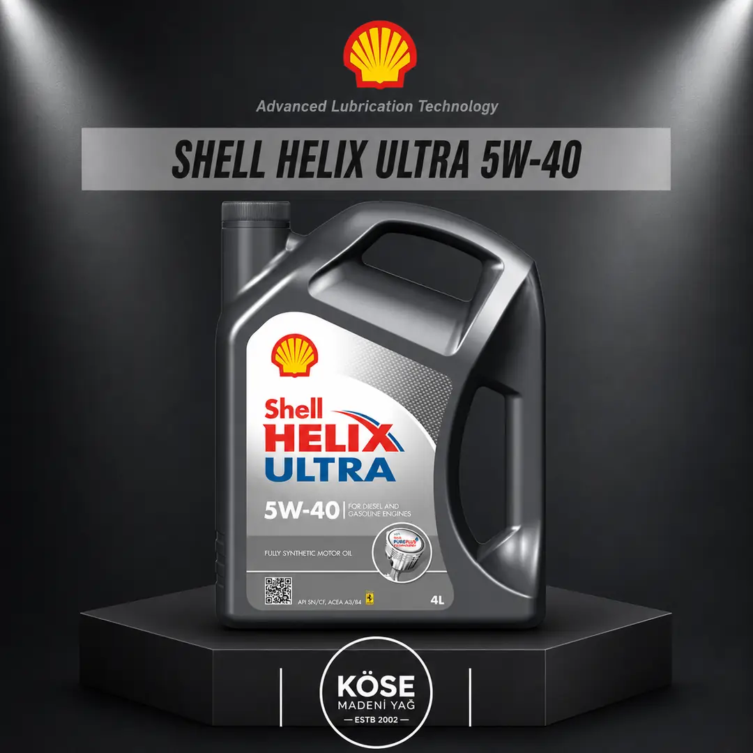 Shell Helix Ultra 5W-40 4 Litre Tam Sentetik Motor Yağı