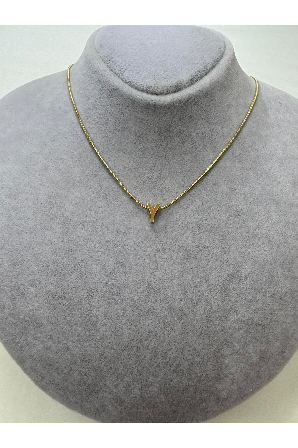 minimal gold harf kolye isimlerin baş harfleri özel kişi kolye