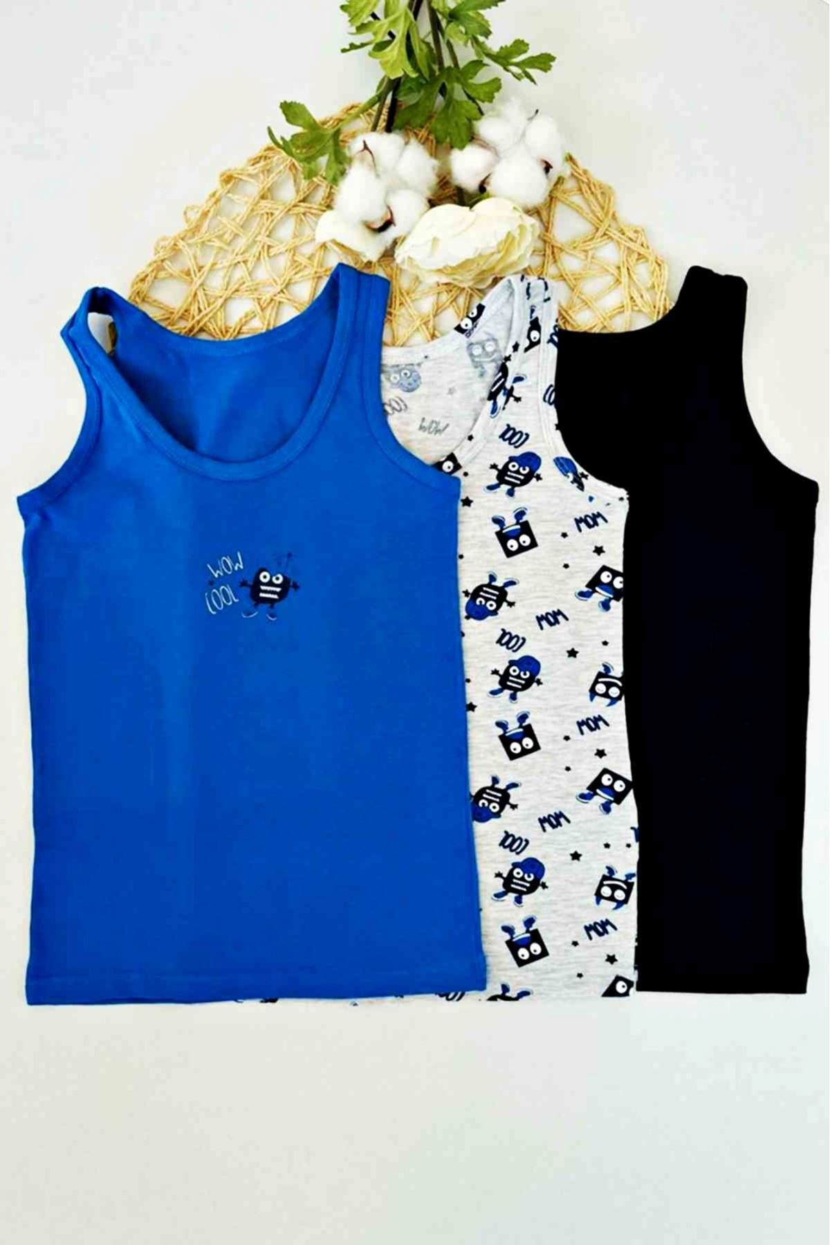 3'LÜ ERKEK ÇOCUK ATLET SET