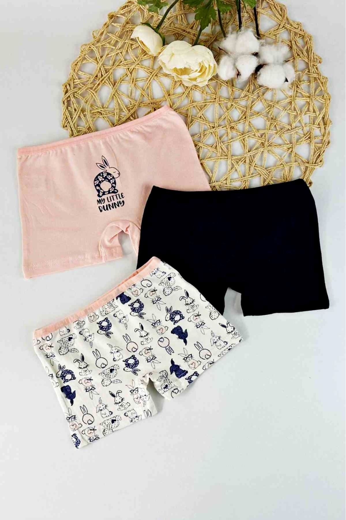 3'LÜ TAVŞAN DESEN BOXER SET