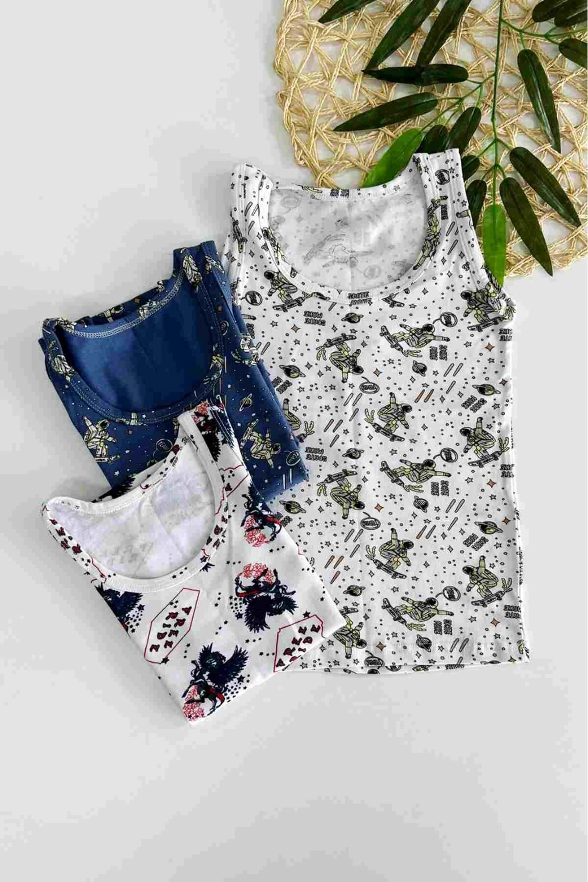 3'LÜ ERKEK ÇOCUK ATLET SET