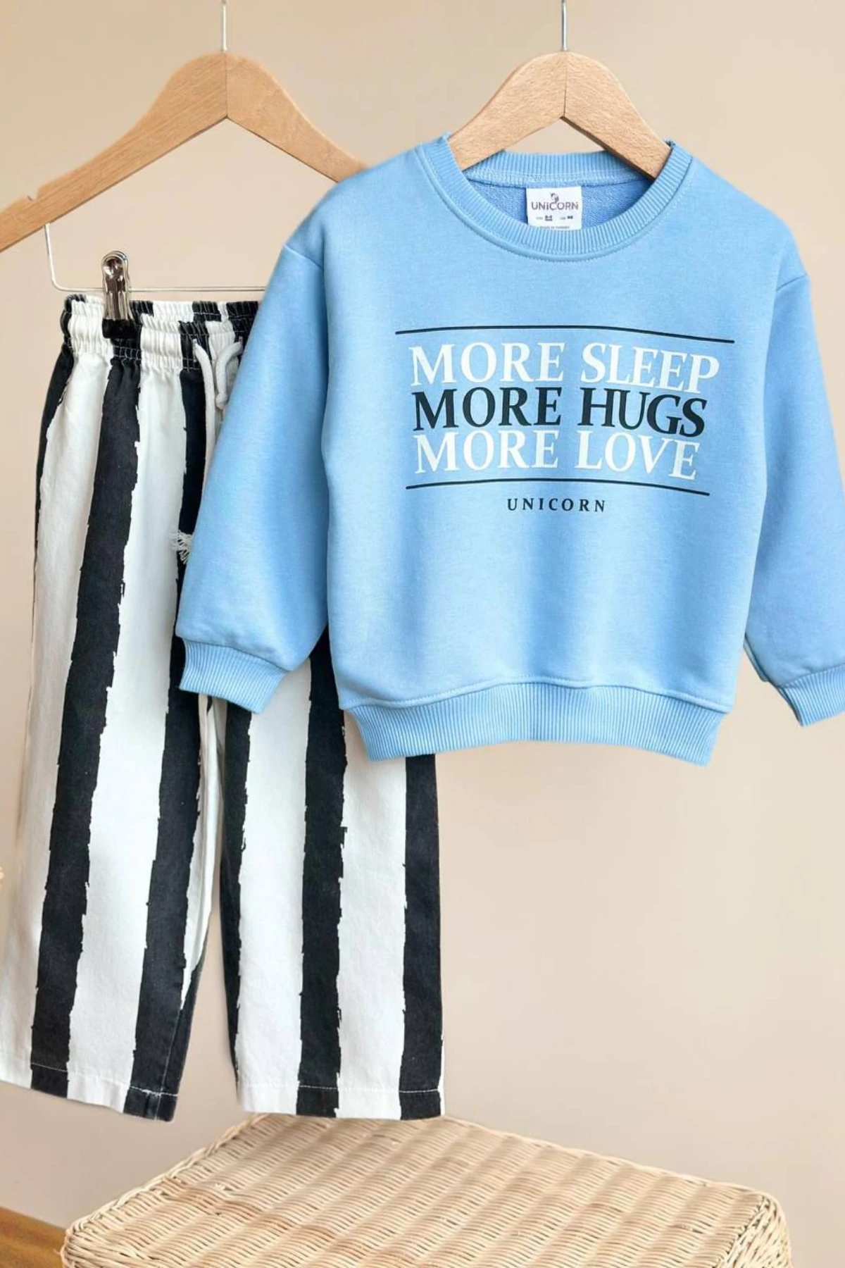 MAVİ RENK MORE SLEEP YAZILI ERKEK ÇOCUK ALT ÜST TAKIM