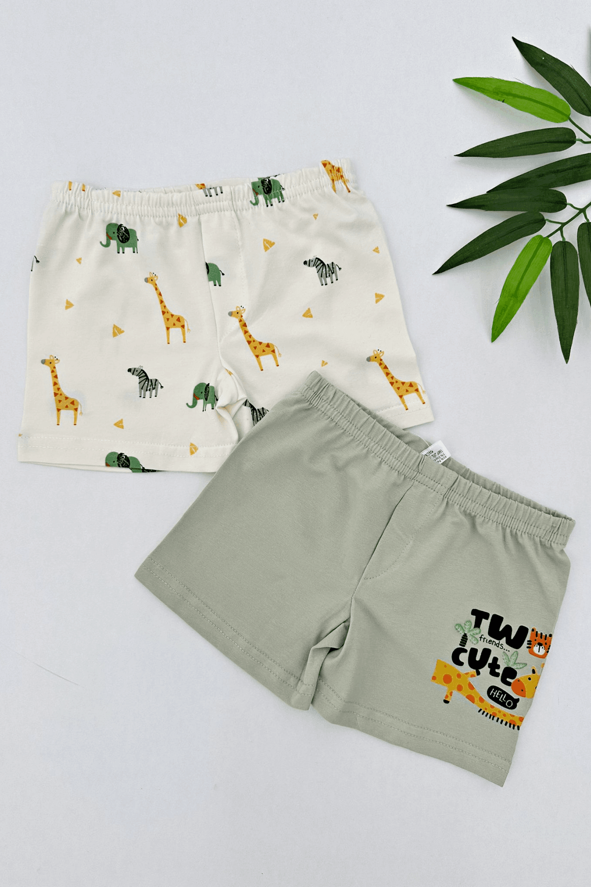 2'Lİ ZÜRAFA DESEN ERKEK ÇOCUK BOXER
