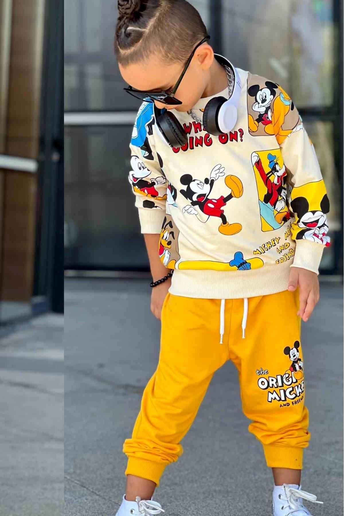 MİCKEY MOUSE DESEN EŞOFMAN TAKIMI