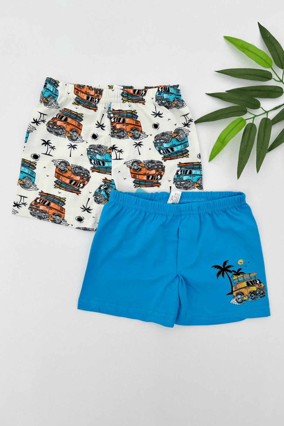 2'Lİ KARAVAN DESEN ERKEK ÇOCUK BOXER