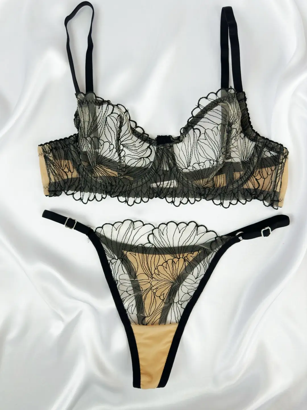 YAPRAK DESEN BRA SET