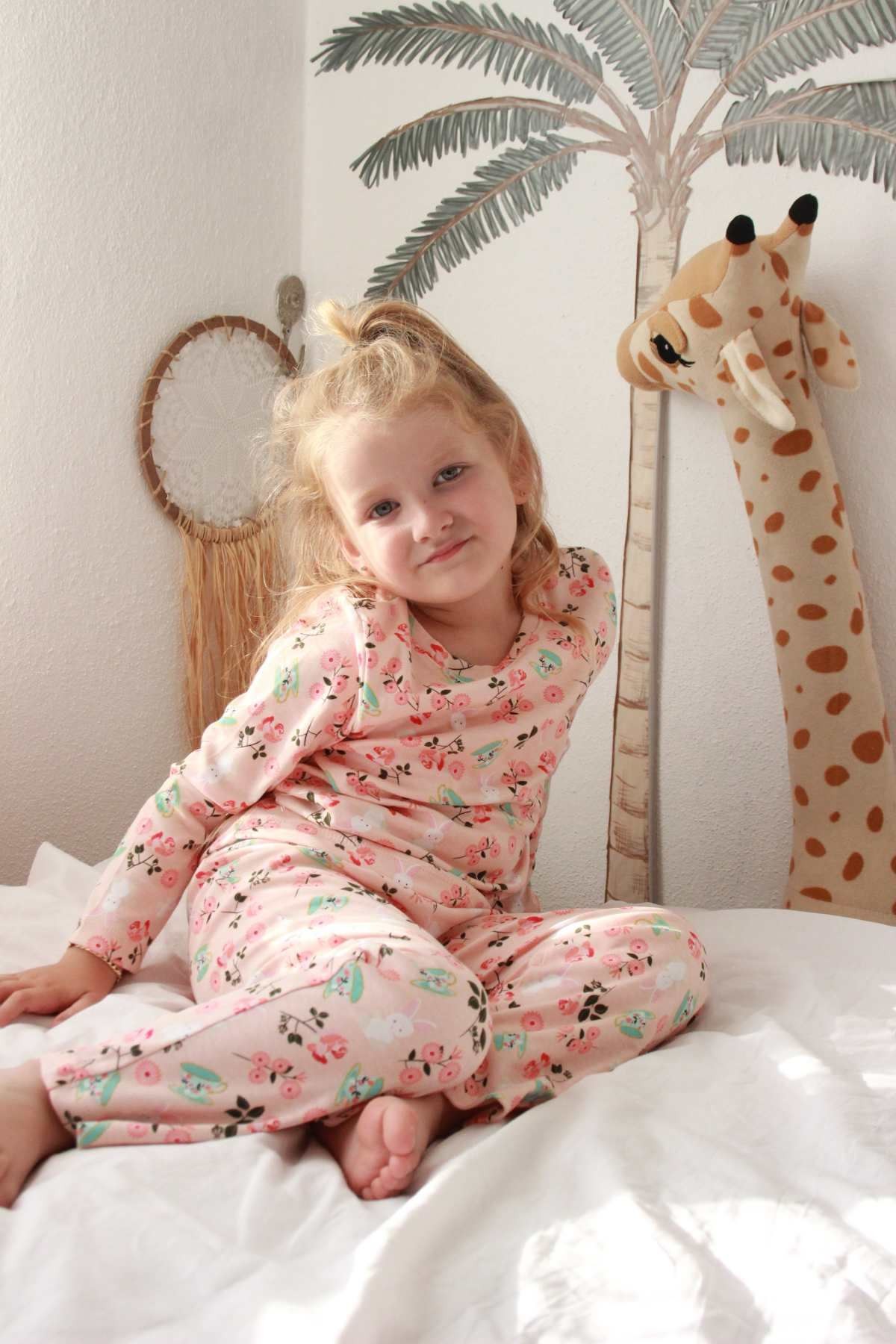 ÇİÇEK DESEN PİJAMA TAKIMI