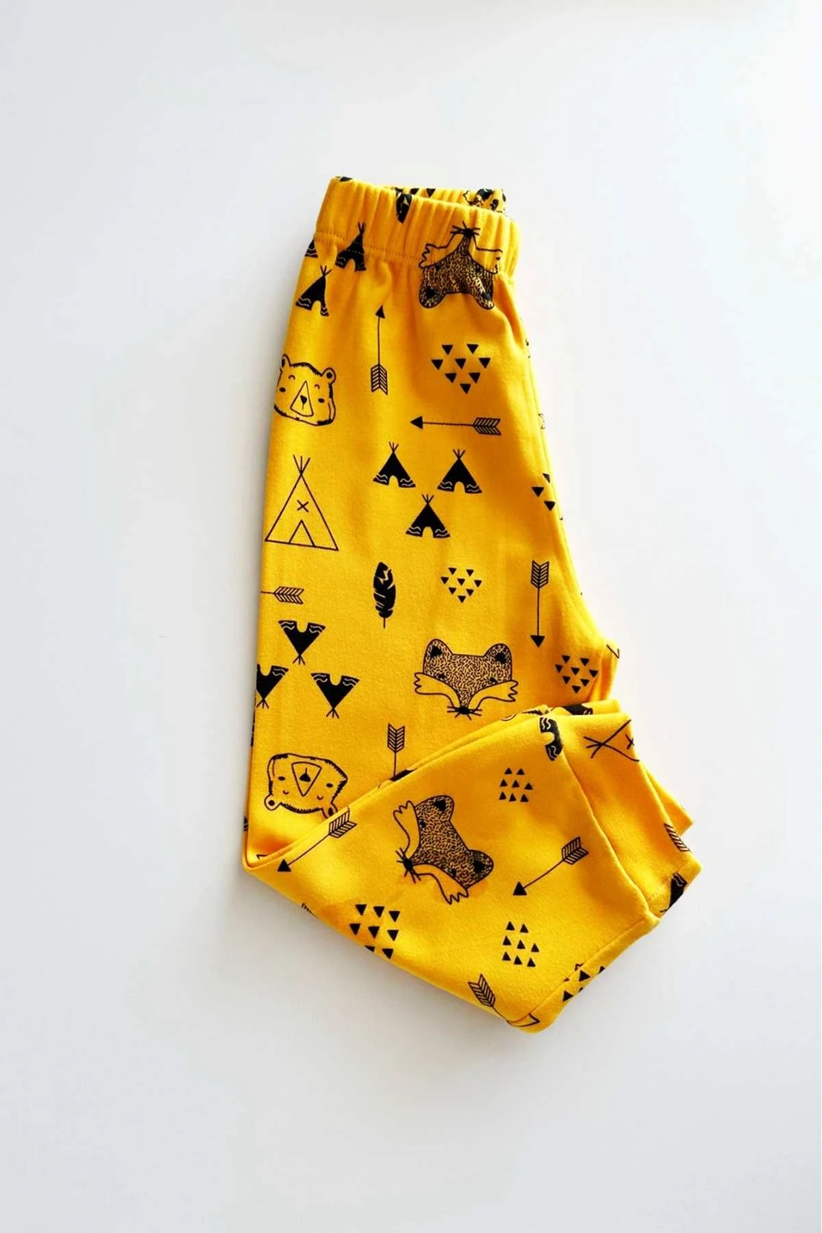 TİLKİ DESEN TEK ALT (SARI)