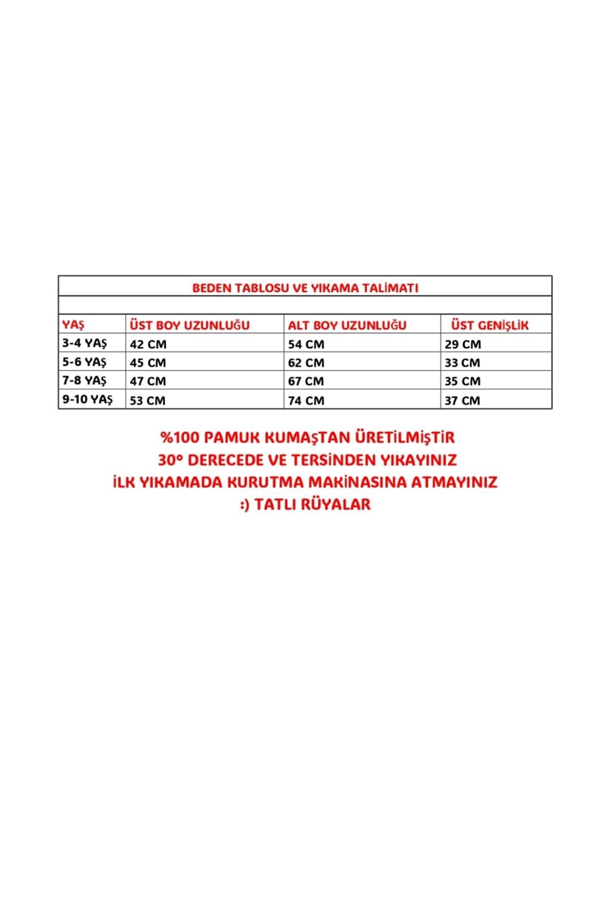 TİMSAH DESEN PİJAMA TAKIMI