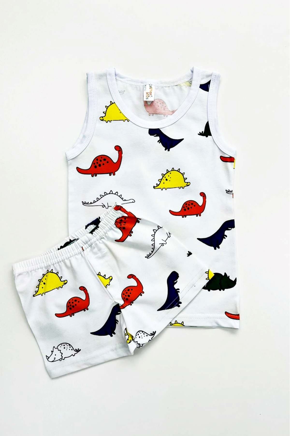 DİNAZOR DESEN ATLET BOXER TAKIMI
