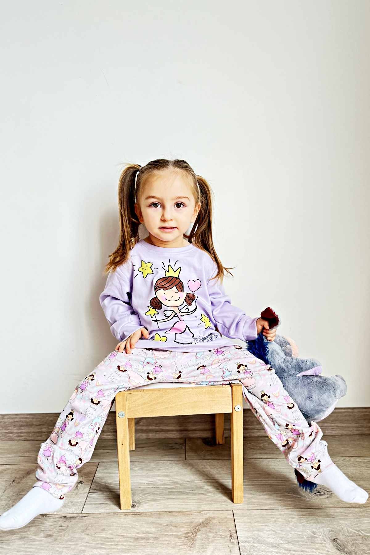 PRENSES KIZ DESEN PİJAMA TAKIMI