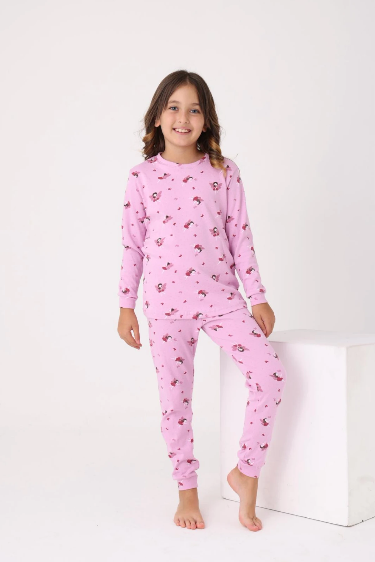 PEMBE RENK UNICORN DESEN KIZ ÇOCUK PİJAMA TAKIMI 