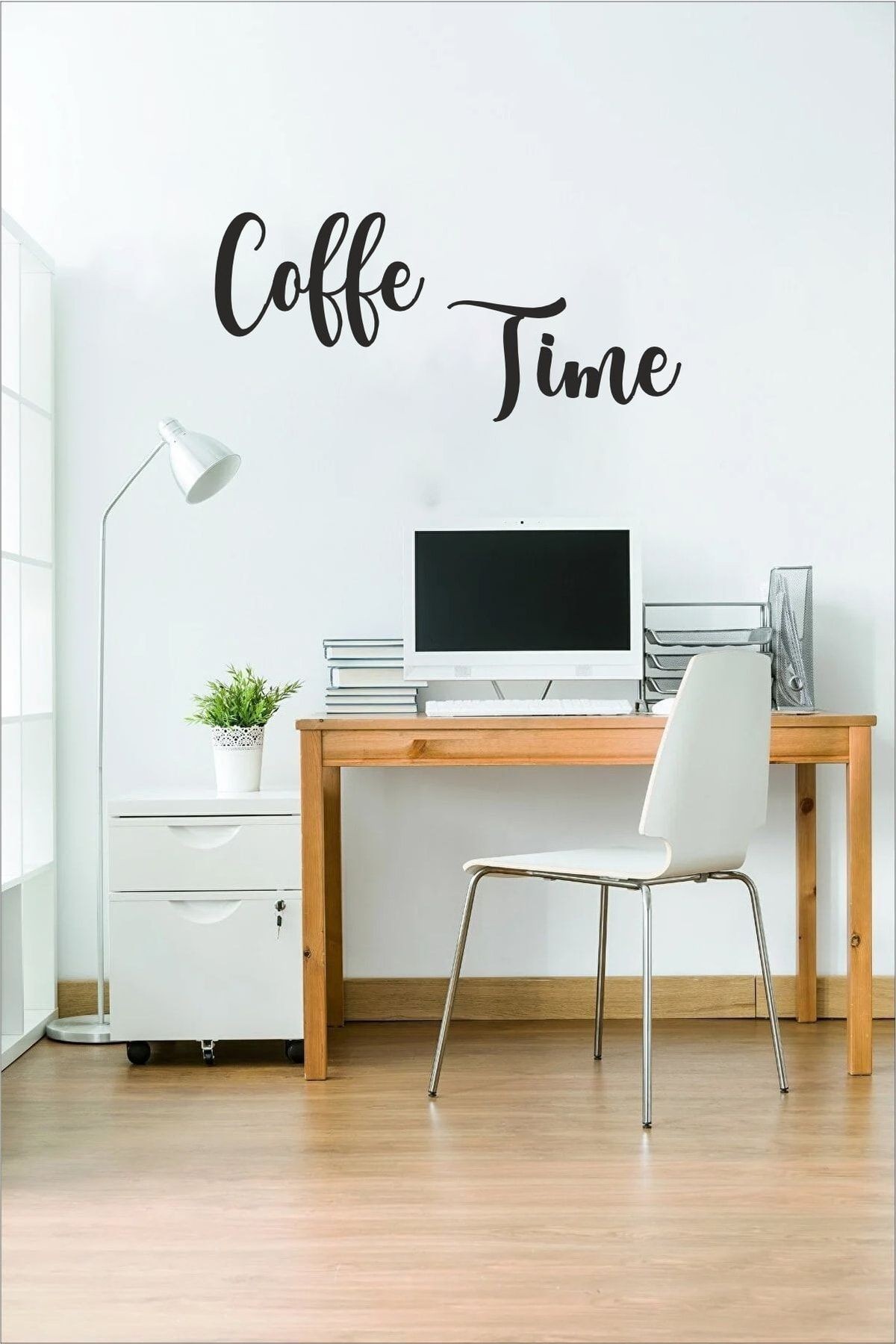 Coffe Time Ahşap Duvar Yazısı