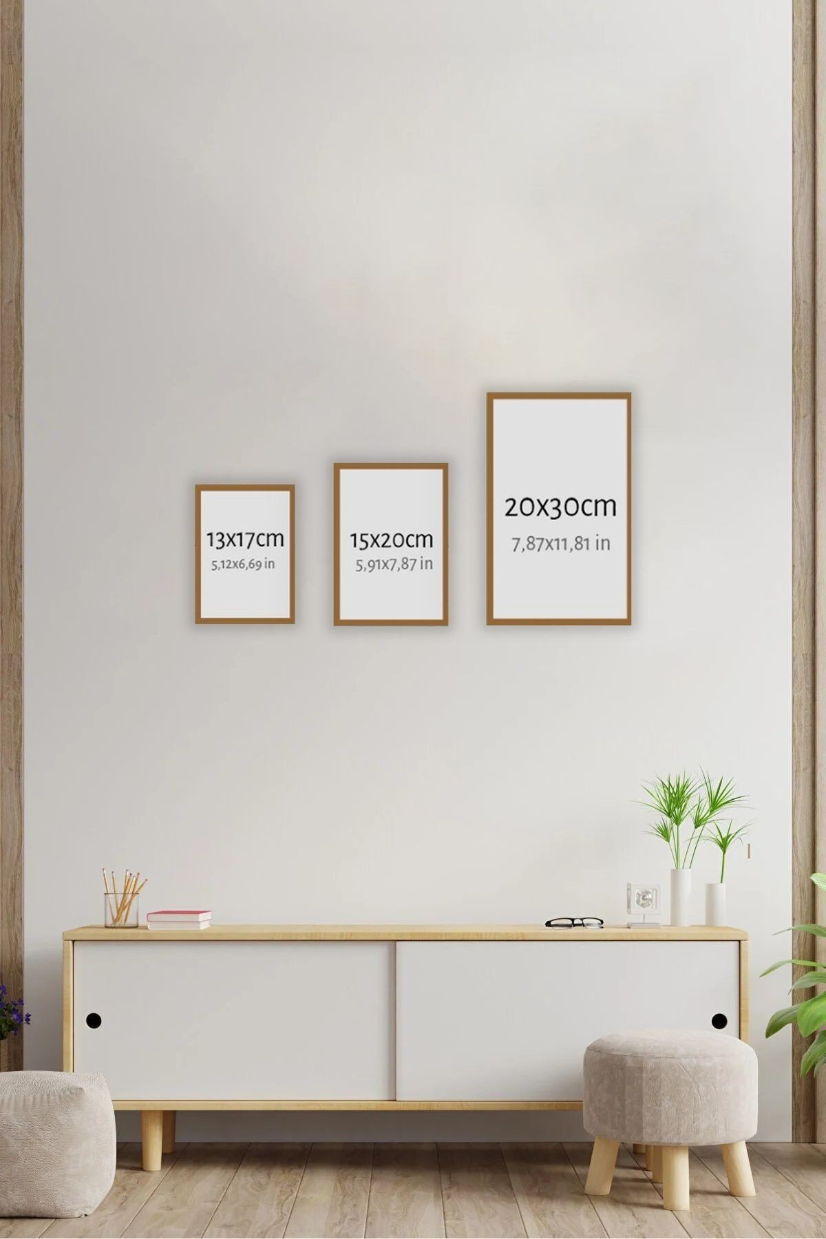 12 Parça Çerçeve Görünümlü Mdf Tablo Seti Setra
