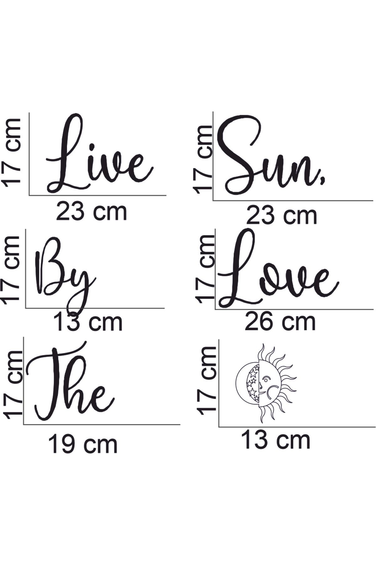 Live By The Sun, Love By The Sun Ahşap Duvar Yazısı