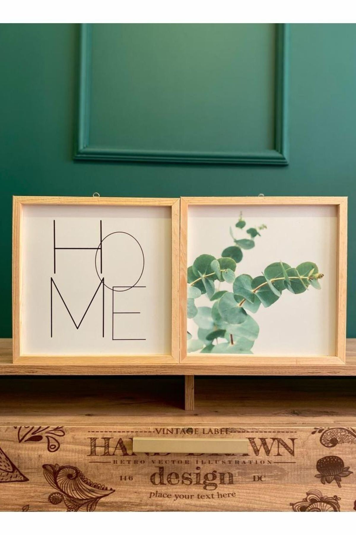 Oturma Odası Okaliptüs Home Ahşap Çerçeve