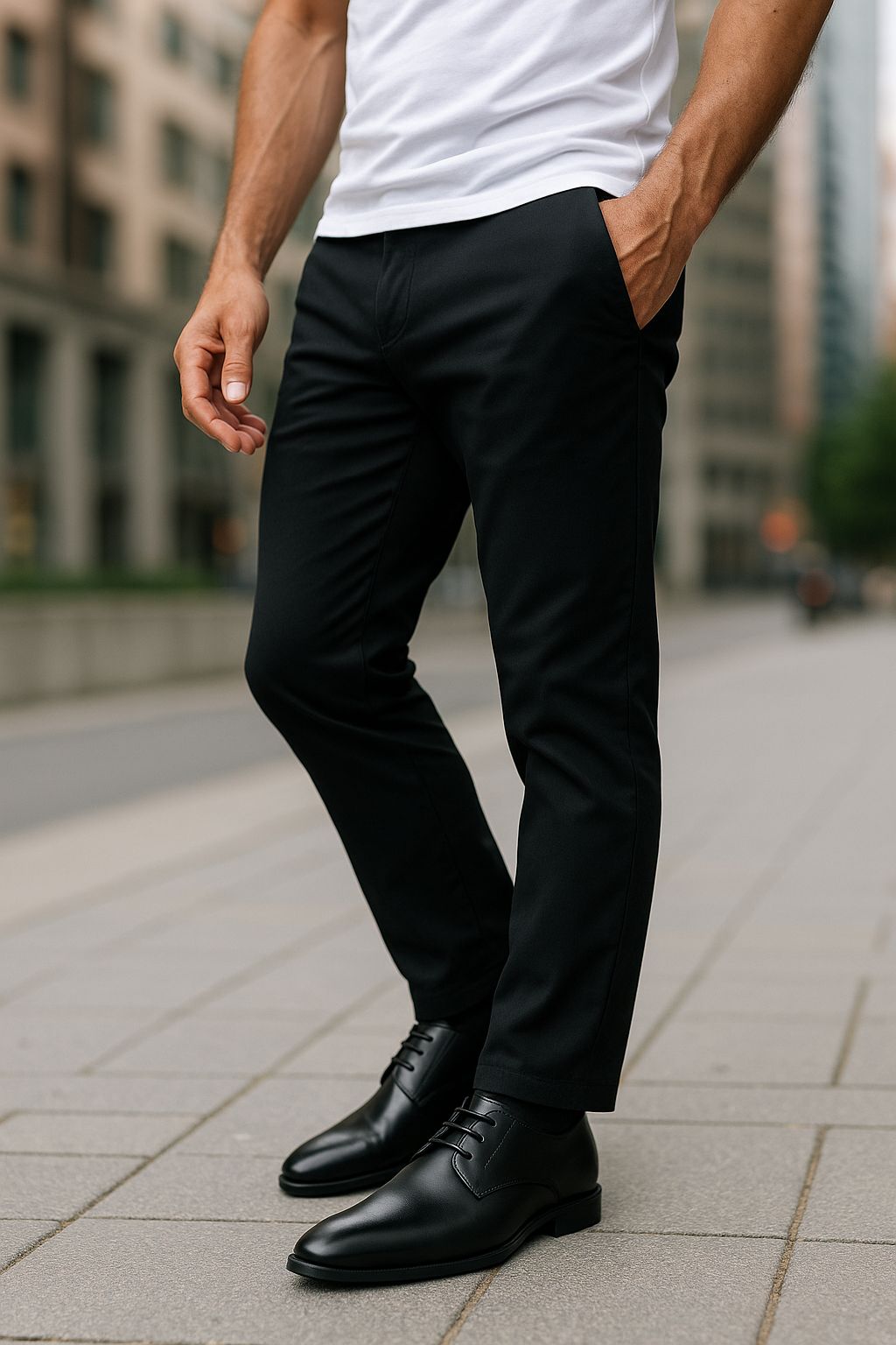 Rugan Görünümlü Vegan Deri Poliüretan Taban Slim Fit Bağcıklı Kundura