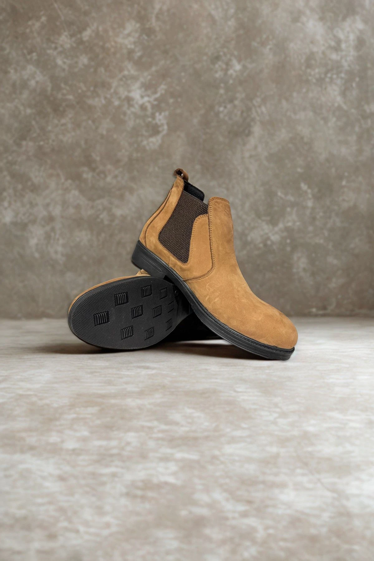 Hakiki Deri Süet Chelsea Erkek Bot