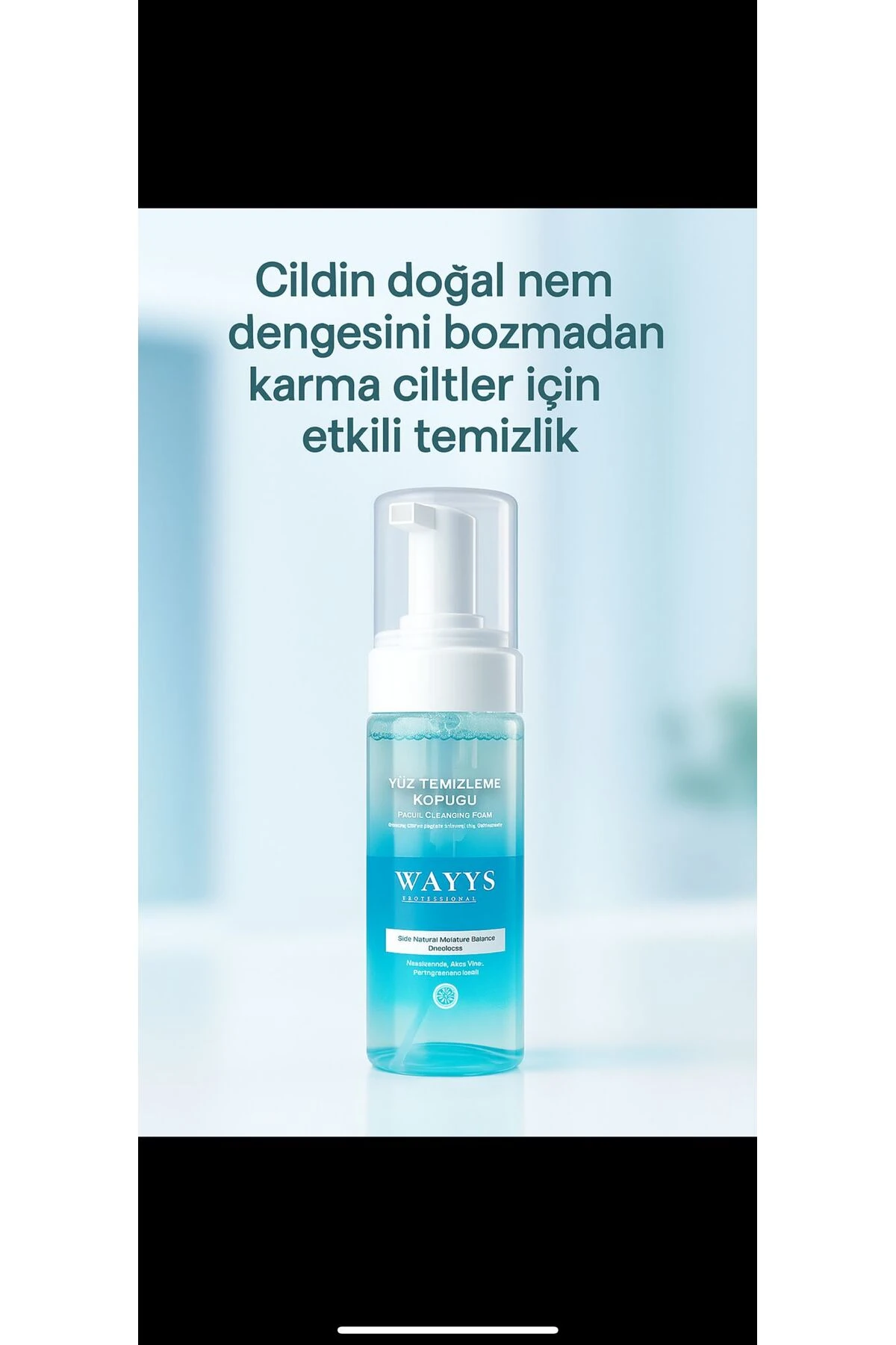 yüz temizleme köpüğü