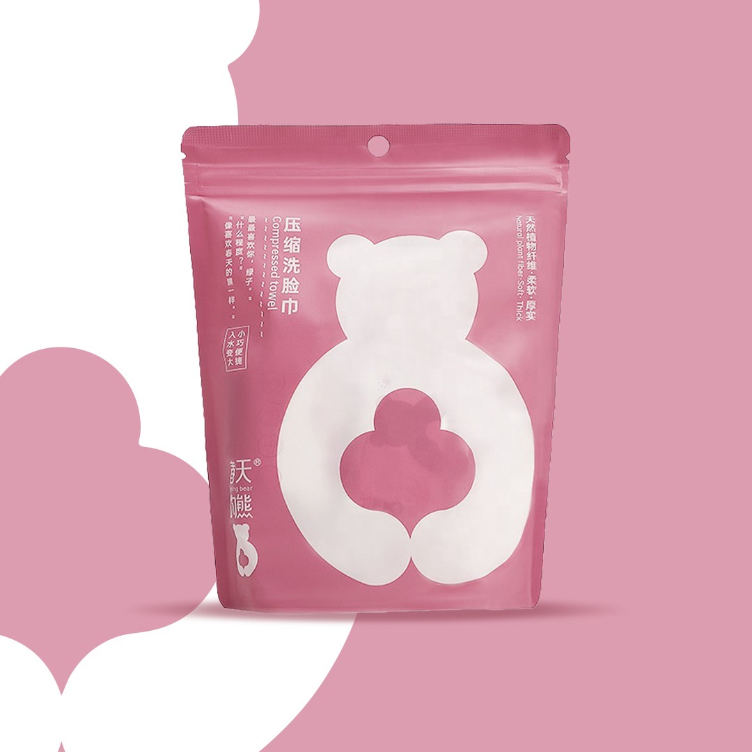 Spring bear Sıkıştırılmış Yüz Havlusu 20'Li