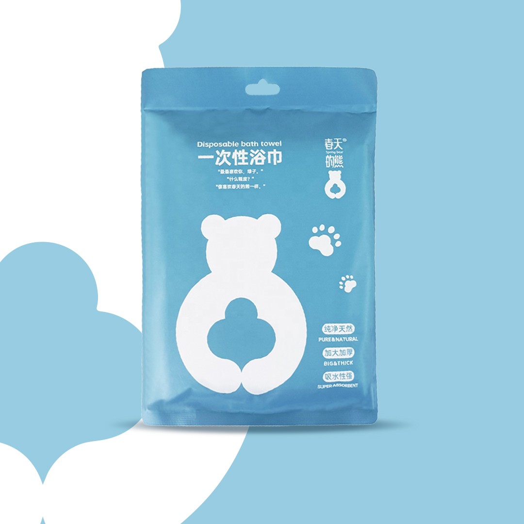 Spring bear Tek Kullanımlık Banyo Havlusu 4'lü paket