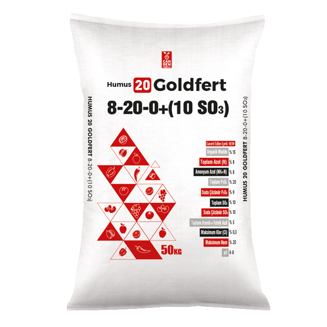 Goldfert 8-20-0 Organomi̇neral Gübre (50 Kg)