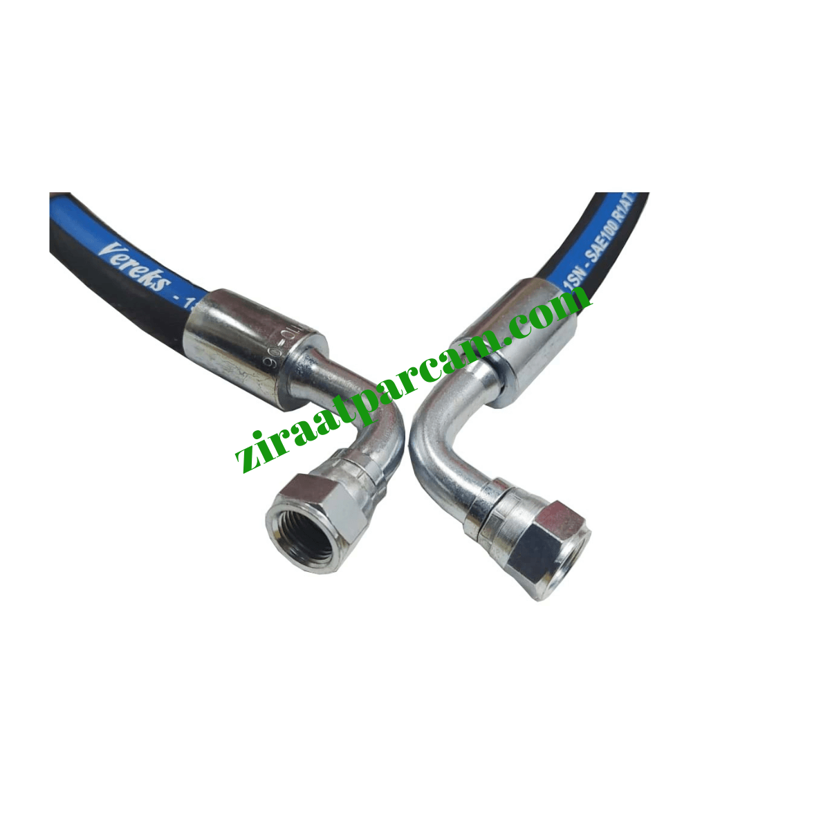 3/8 R1 120 CM 3/4 DİRSEK-DİRSEK HİDROLİK HORTUM