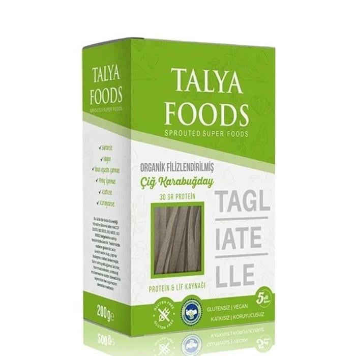 Talya Foods Organik Filizlendirilmiş Karabuğday Tagliatelle Makarna 200g