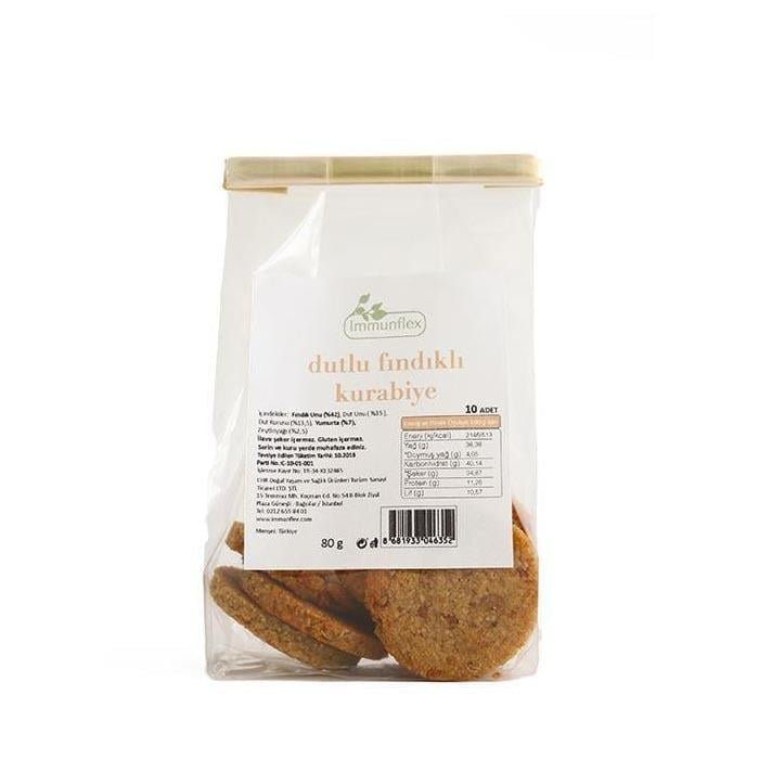 Immunflex Dutlu Fındıklı Kurabiye 80g