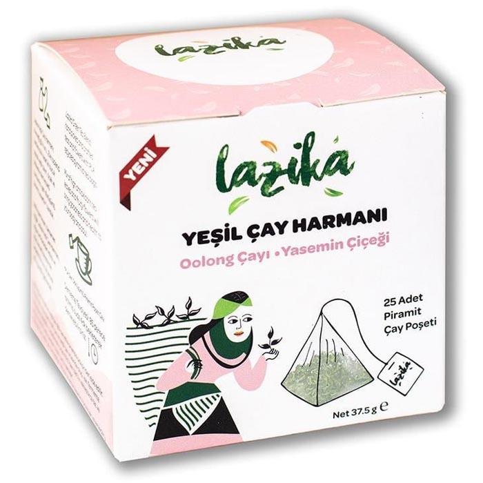 Lazika Yeşil Çay Harmanı - Yeşil Çay- Oolong-Yasemin Çiçekleri 25 adet