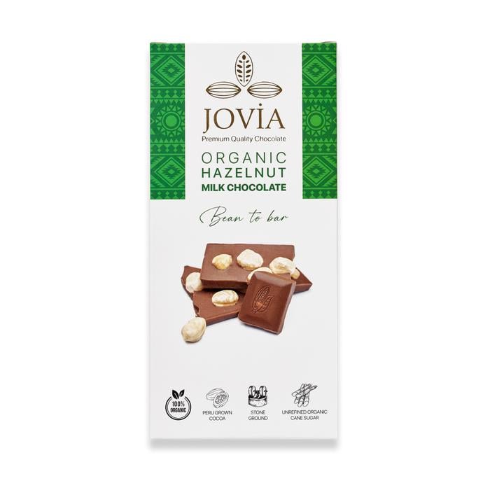 Jovia Organik Sütlü Fındıklı Çikolata 85g
