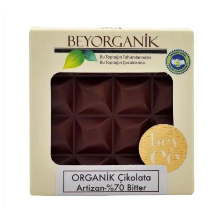Beyorganik Organik Çikolata %70 Bitter 40g