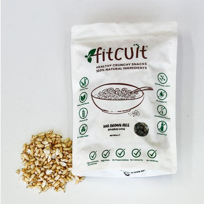 Fitcuit Kepekli Kahverengi Pirinç Gevreği 100g