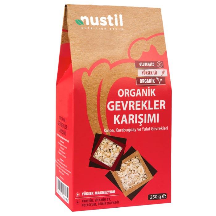 Nustil Organik Glutensiz Gevrekler Karışımı 250g