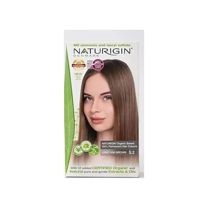 Naturigin Organik İçerikli Saç Boyası 5.2 Açık Küllü Kumral