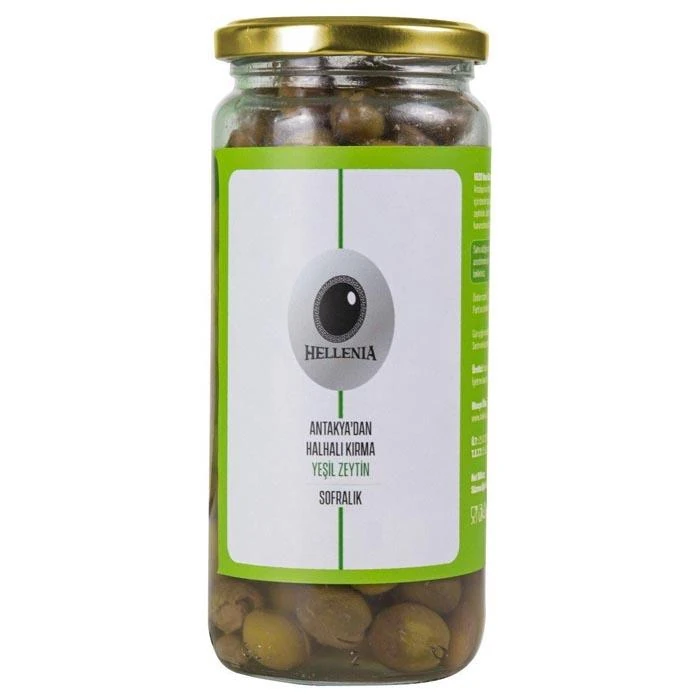 Hellenia Halhalı Kırma Zeytin 1000cc