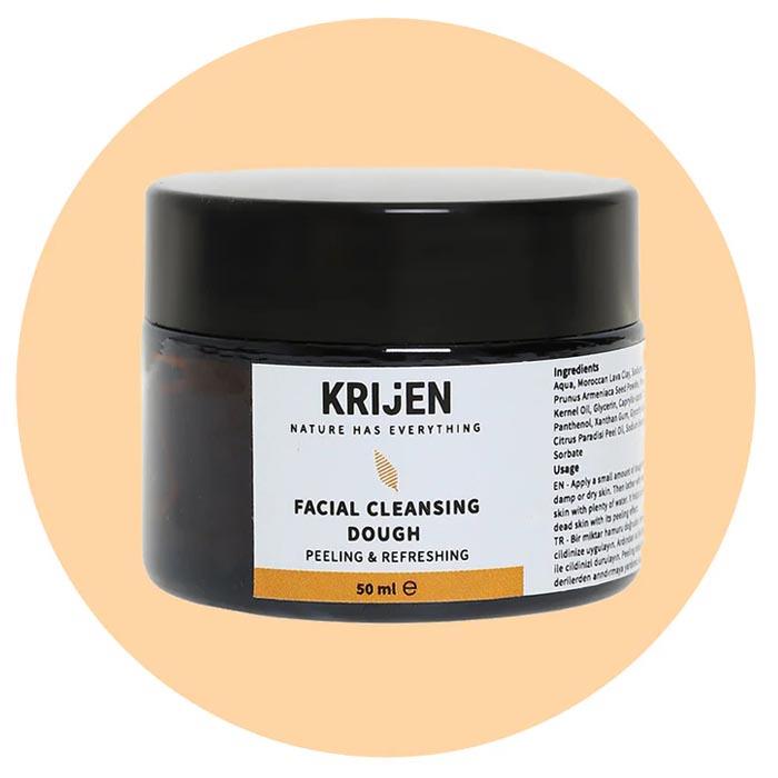 Krijen Peeling Etkili ve Canlandırıcı Yüz Yıkama Hamuru 50g