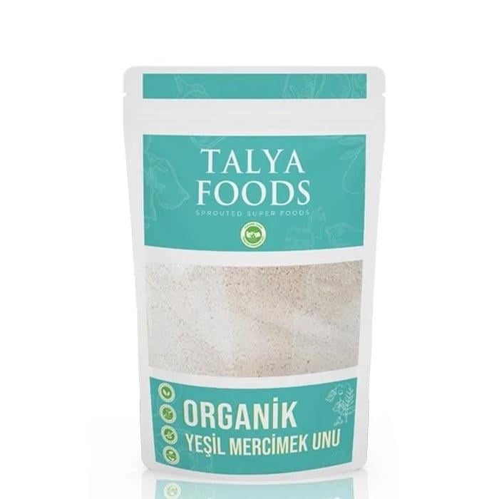 Talya Foods Organik Filizlendirilmiş Yeşil Mercimek Unu 500g