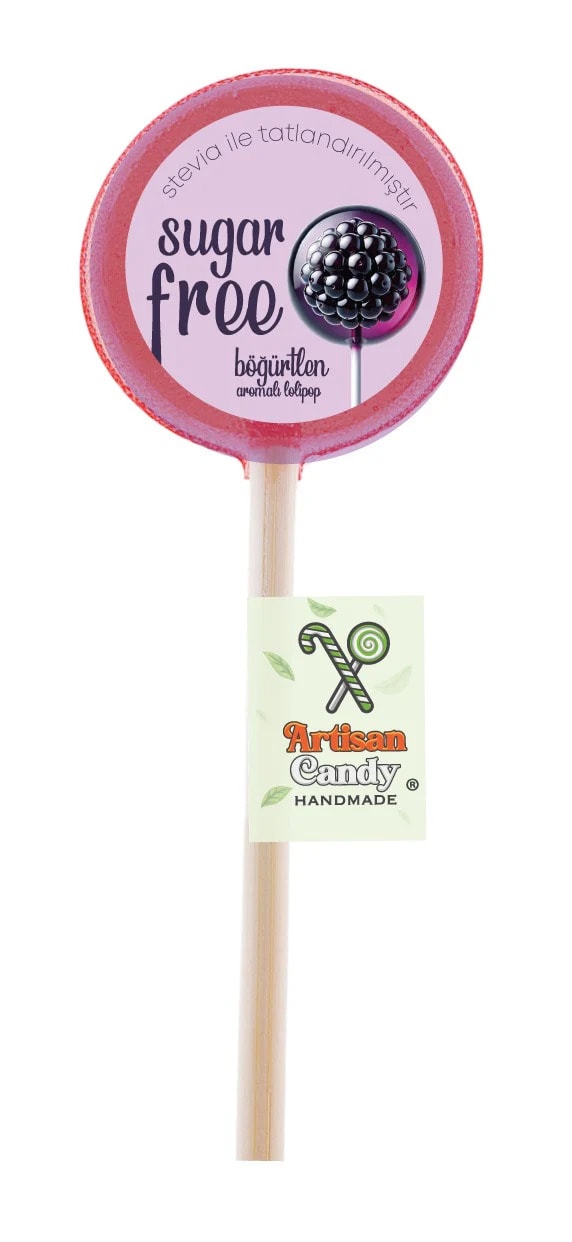 Artisan Candy Lolipop Böğürtlen