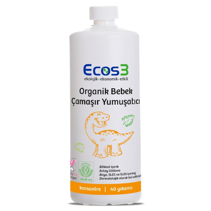 Ecos3 Organik Bebek Çamaşır Yumuşatıcı 1000ml